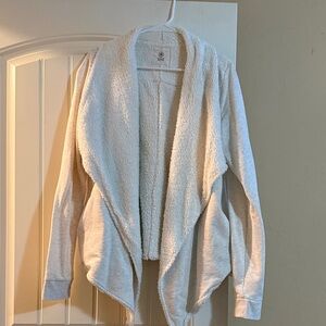 GAIAM Cream Open Front Cardigan